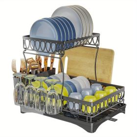The Droplet Dish Rack, With An Elegant And Practical Design, Provides A Convenient Storage Solution For Cutlery And Cutlery
