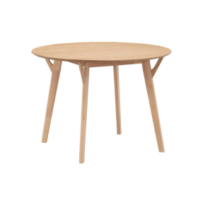 42.01 Inch Saving Place Table,Wooden Dining Table For 4 Persons,Modern Design Round Kitchen Table For Living Room,Apartment,Restaurant,Black (Option: Oak)