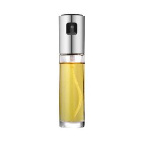 BBQ Healthy Kitchen Cooking Oil Vinegar Spray Bottle (Color: Silver)